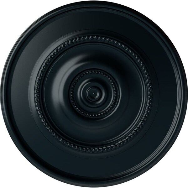 Ekena Millwork Traditional Reece Ceiling Medallion (Fits Canopies up to 5 7/8"), 24 3/8"OD x 1 1/8"P, Night Shade CM24RENSF - main